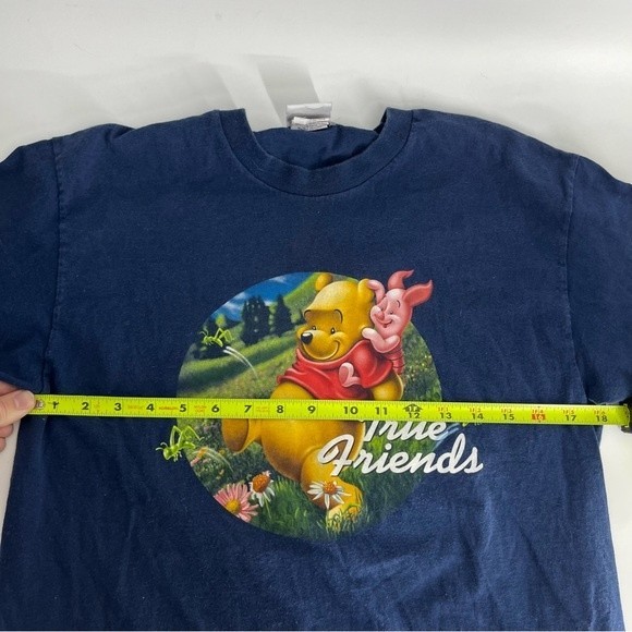 Disney Shirt Mens Medium Blue Winnie The Pooh True Friends Vintage Single Stitch - Picture 7 of 8
